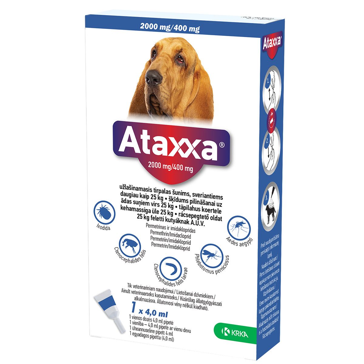 ATAXXA TÄPILAHUS 2000MG+400MG/4ML N1 (>25KG) - Product Image