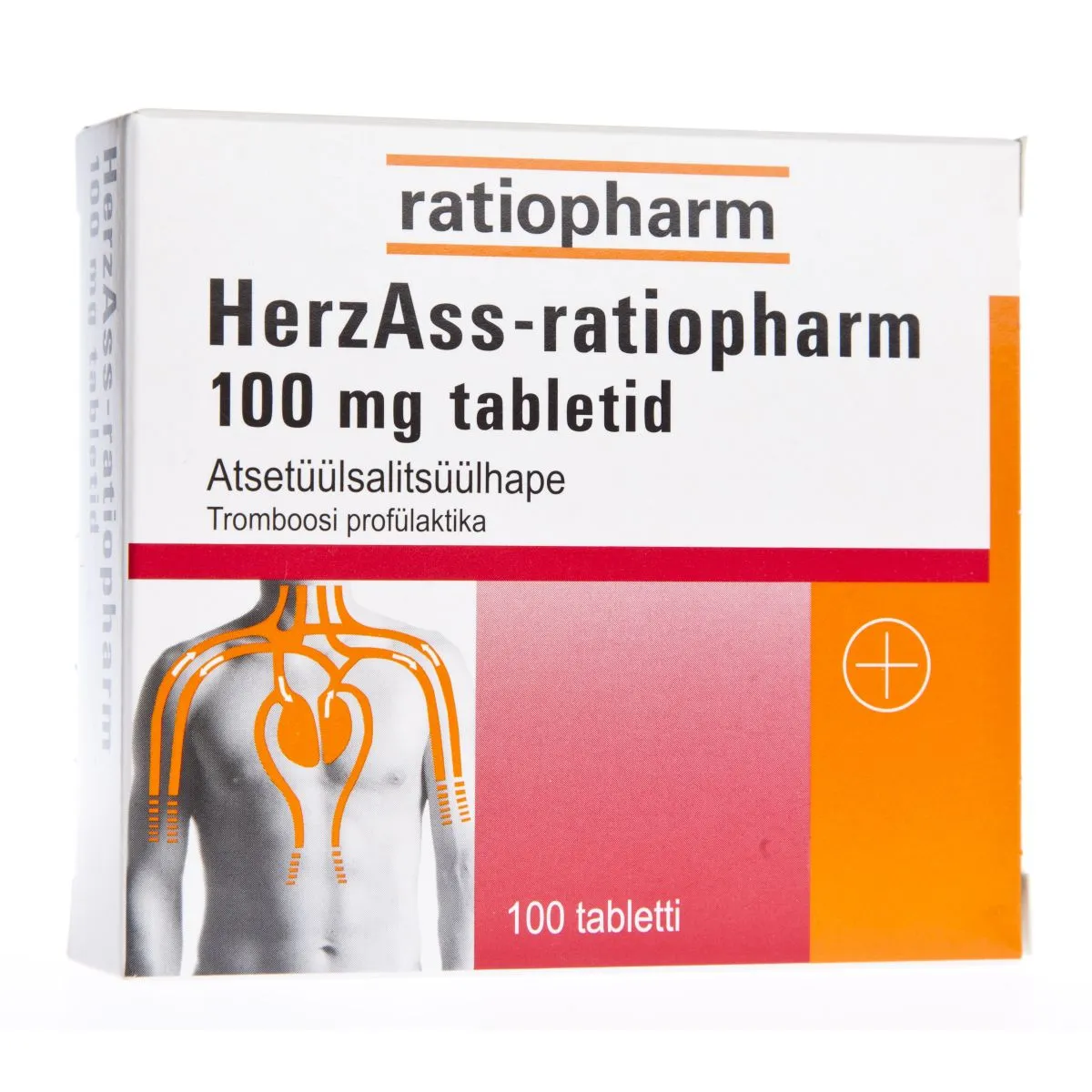 HERZASS-RATIOPHARM 100MG TBL 100MG N100 - Product Image