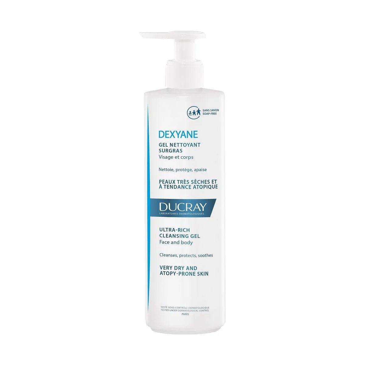 DUCRAY DEXYANE ULTRA-RICH CLEANSING GEL 400ML - Product Image