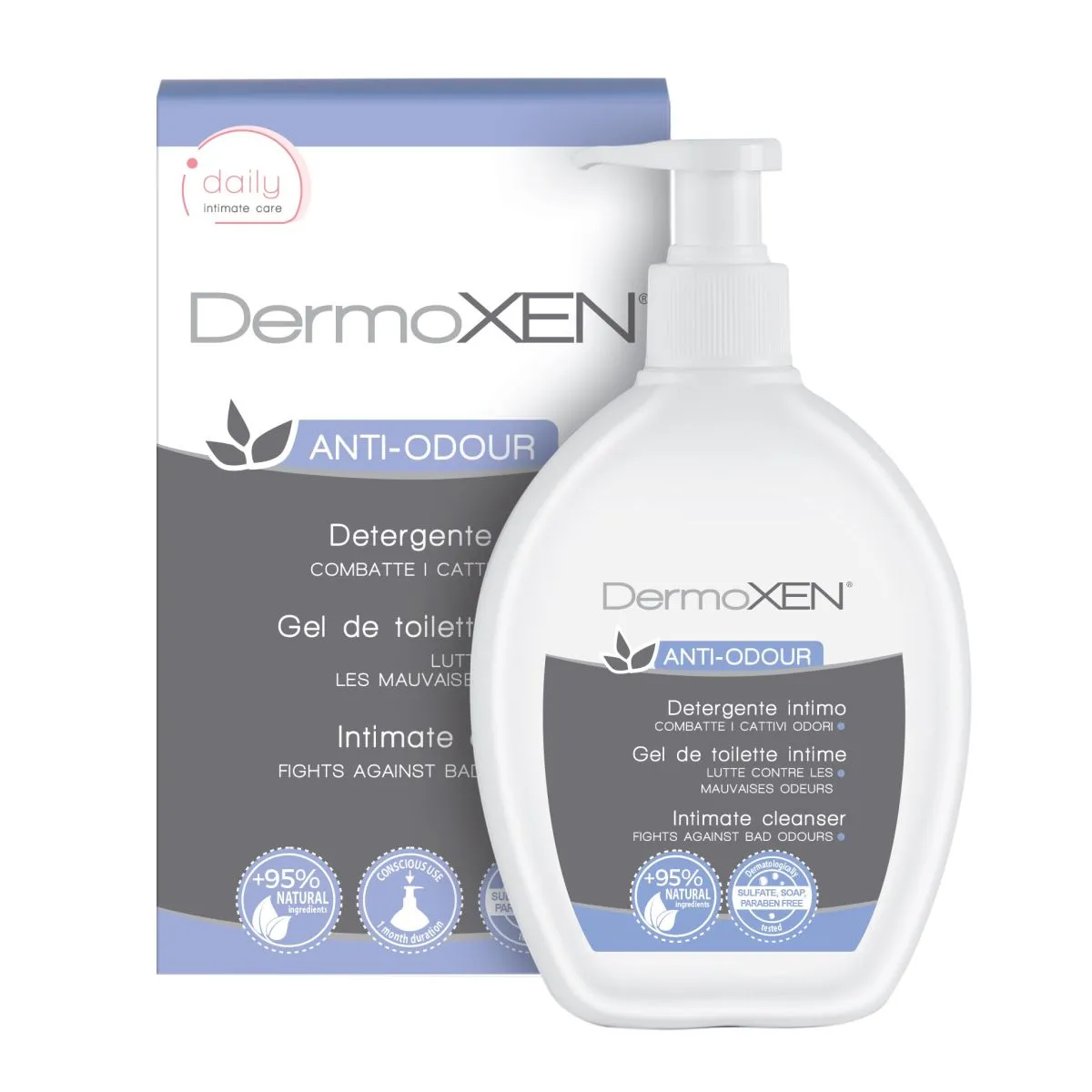 DERMOXEN ANTI ODOUR INTIIMPESUGEEL 200ML - Product Image