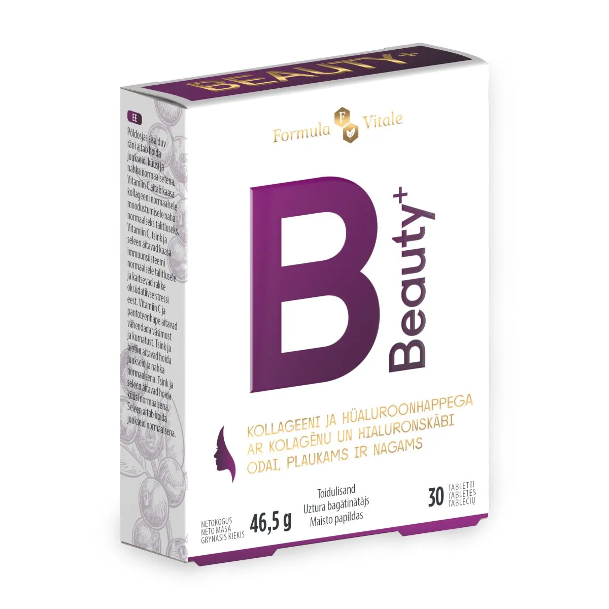 FORMULA VITALE BEAUTY+ KOLLAGEENIGA TBL N30 - Product Image