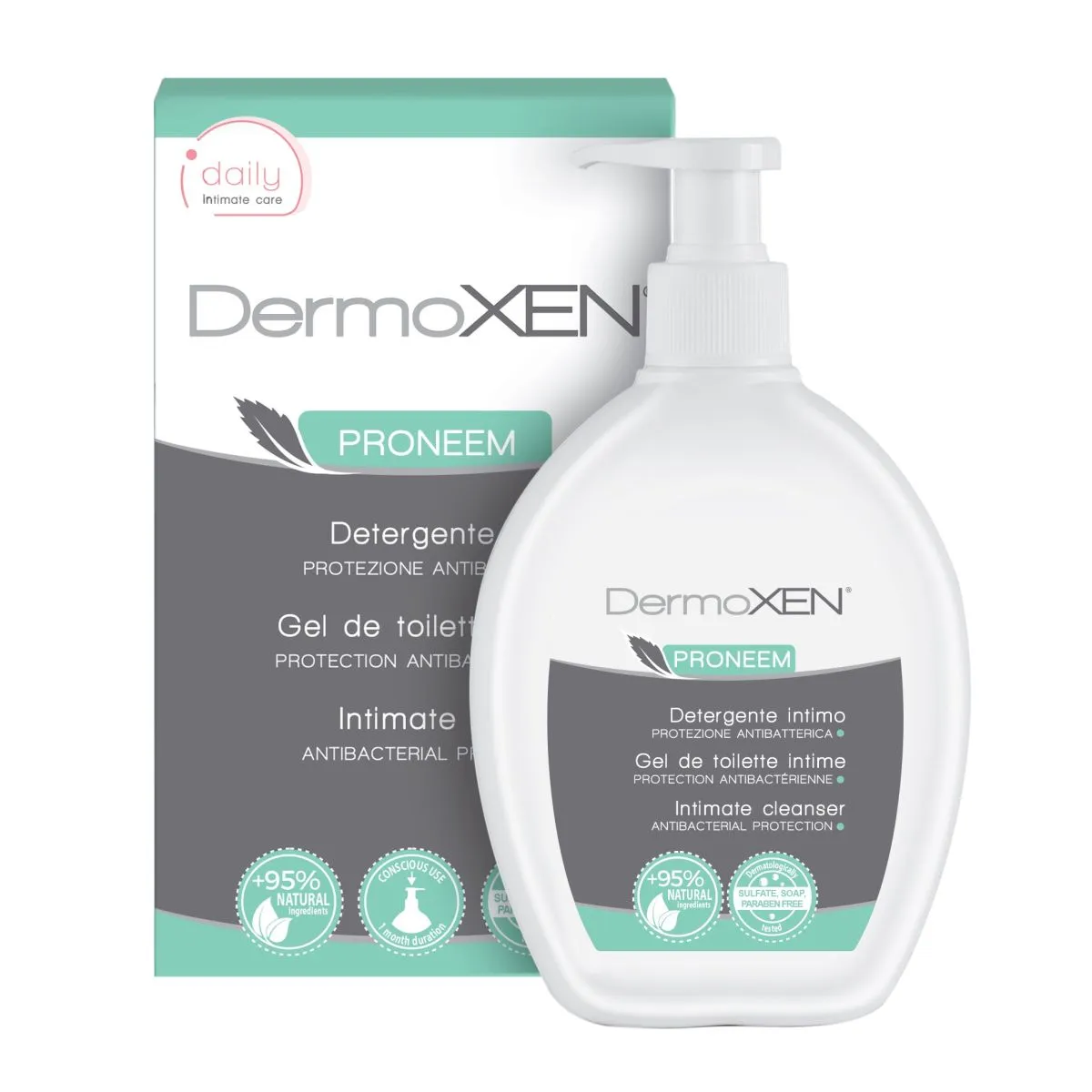 DERMOXEN PRONEEM INTIIMPESUGEEL ANTIBAKTERIAALNE 200ML - Product Image