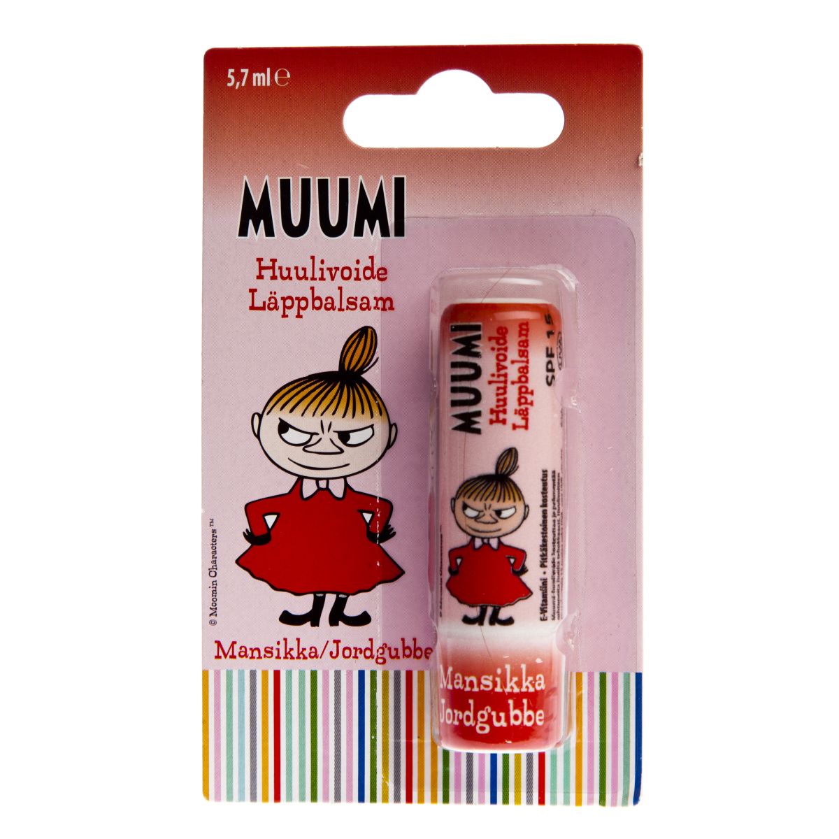 MUUMI HUULEPALSAM LASTELE MAASIKAS SPF15 5,7ML - Product Image