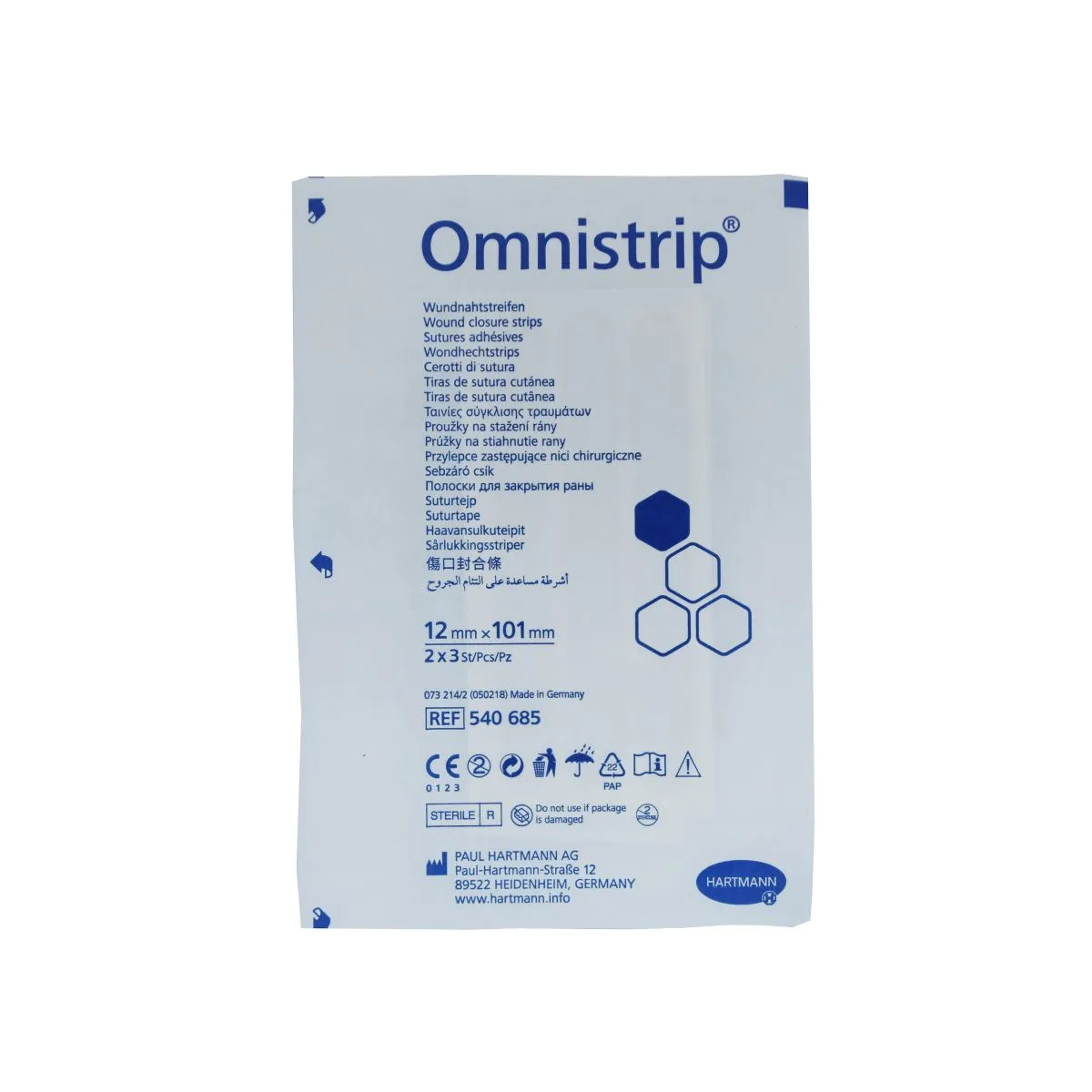 OMNISTRIP HAAVASULGEMISPLAASTER 12X101MM N2X3/540685/ - Product Image