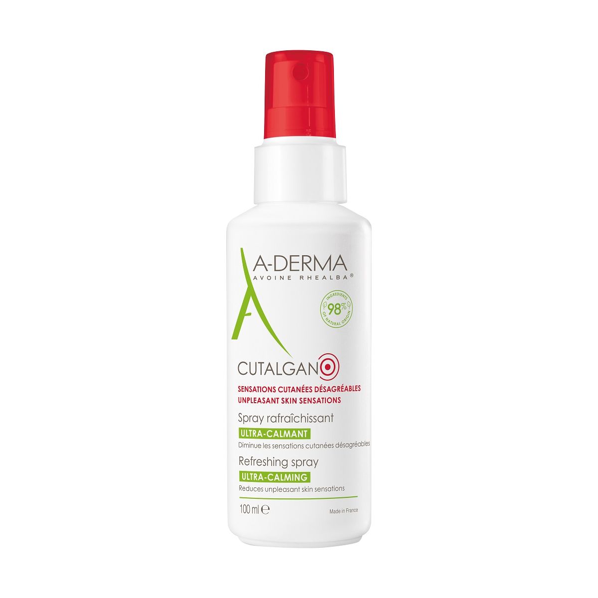 A-DERMA CUTALGAN KEHASPREI VÄRSKENDAV JA RAHUSTAV 100ML - Product Image