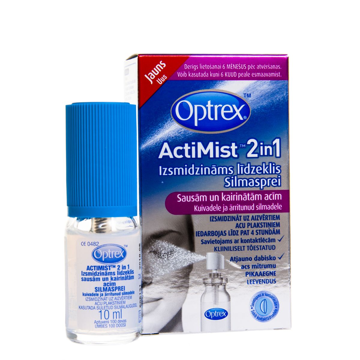 OPTREX ACTIMIST 2IN1 SILMASPREI 10ML ÄRRITUNUD SILMADELE - Product Image