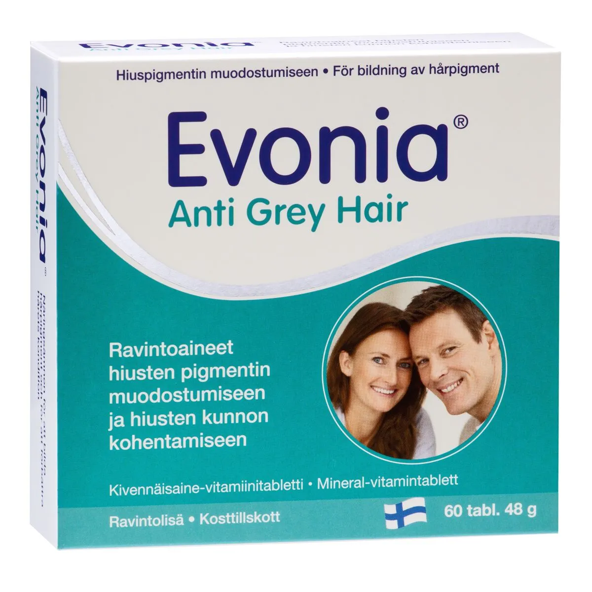 EVONIA ANTI GREY HAIR CAPS N60 - Product Image