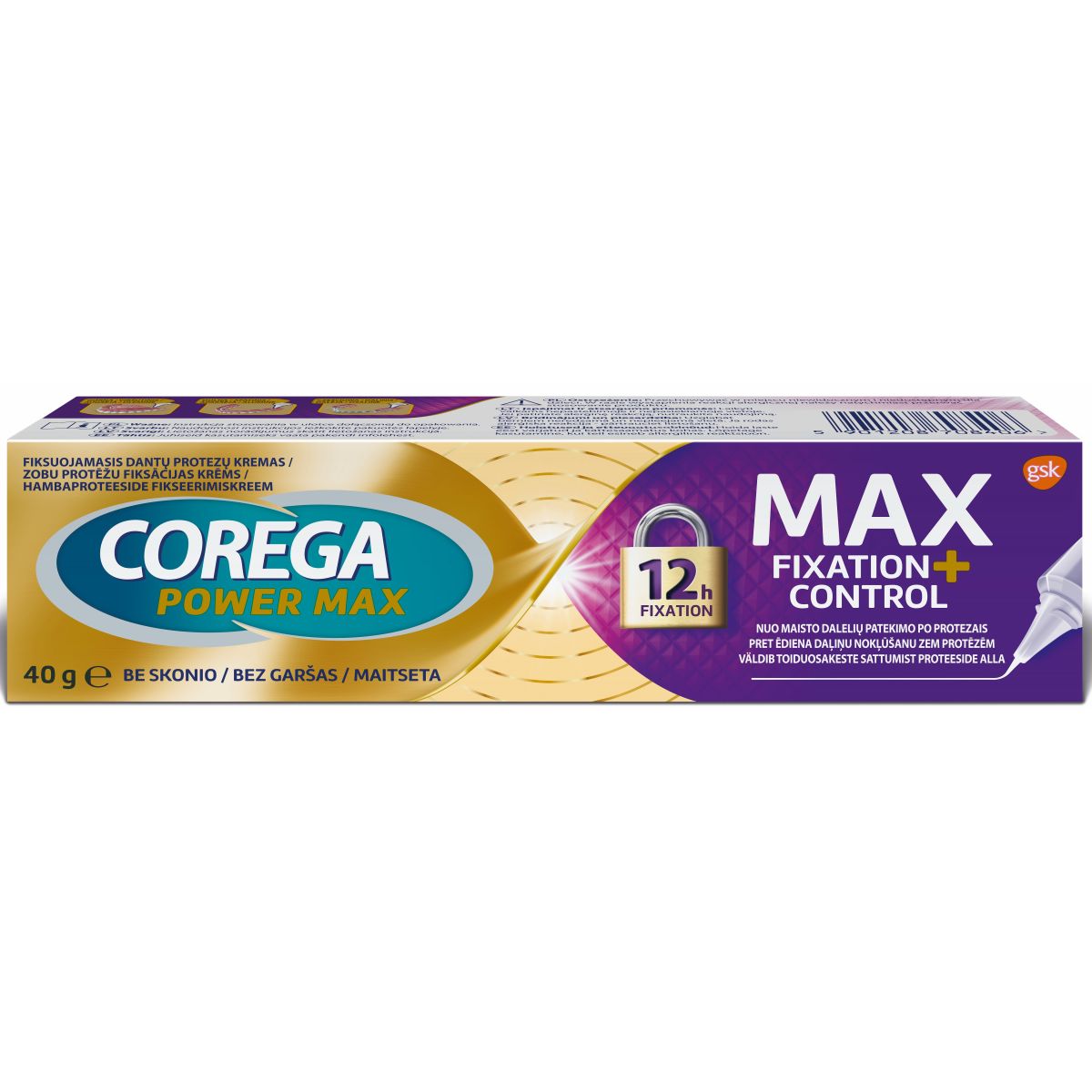 COREGA PROTEESIDE KINNITUSLIIM MAX CONTROL 40G - Product Image