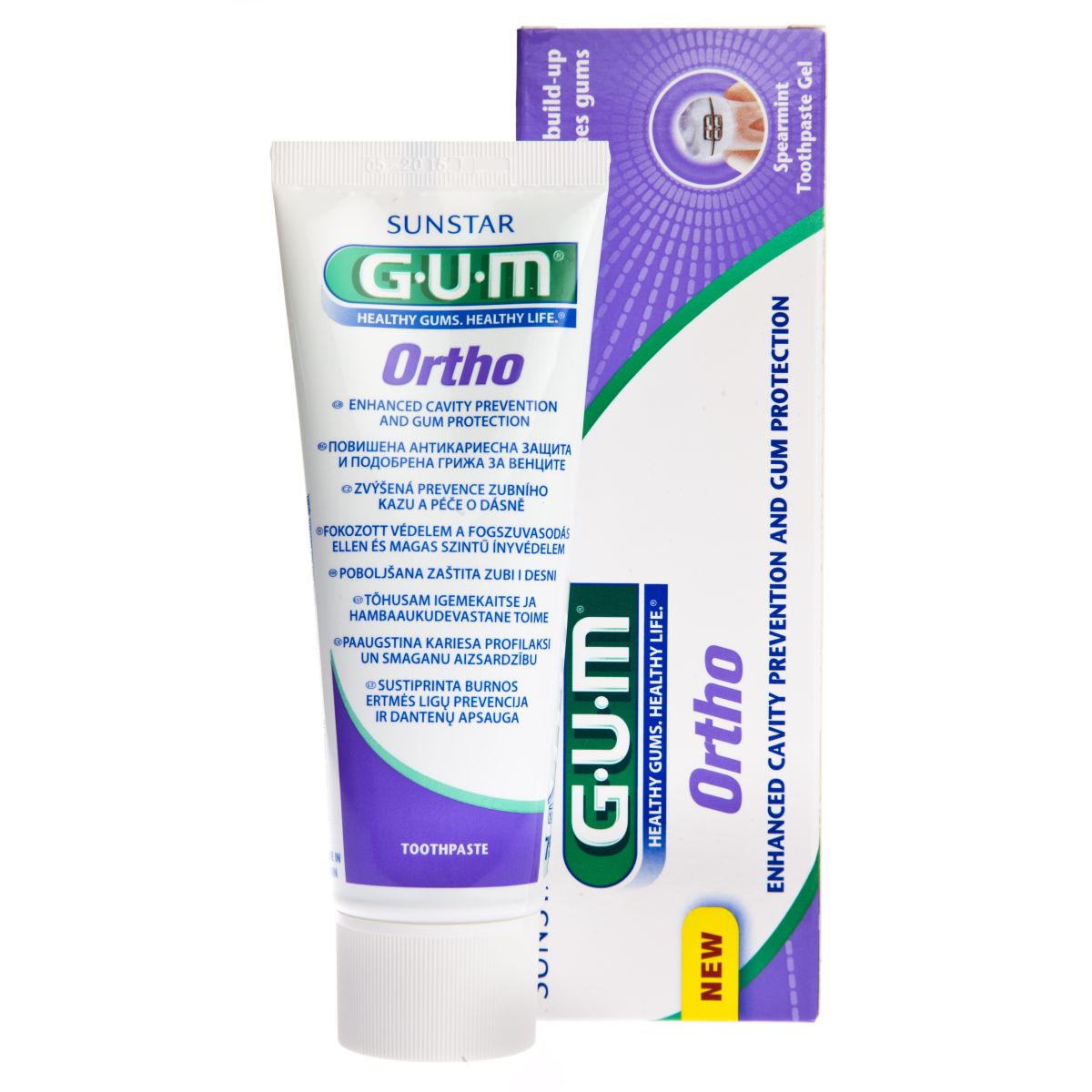 GUM ORTHO ЗУБНАЯ ГЕЛЬ-ПАСТА 75МЛ /3080/ - Product Image