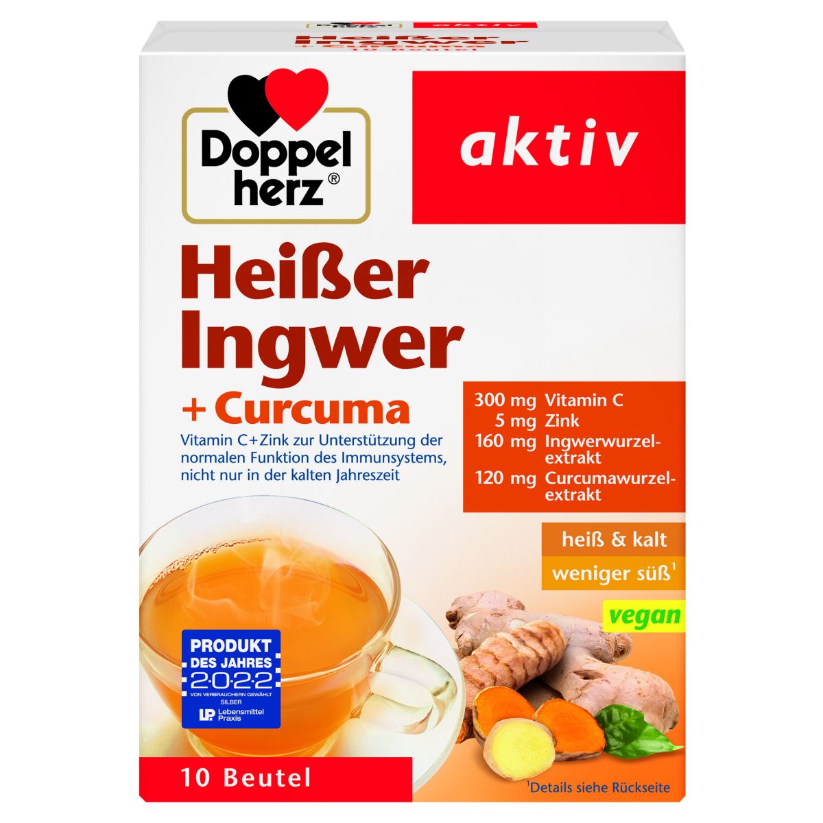 DOPPELHERZ AKTIV KUUM JOOK INGVER+ KURKUM N10 - Product Image