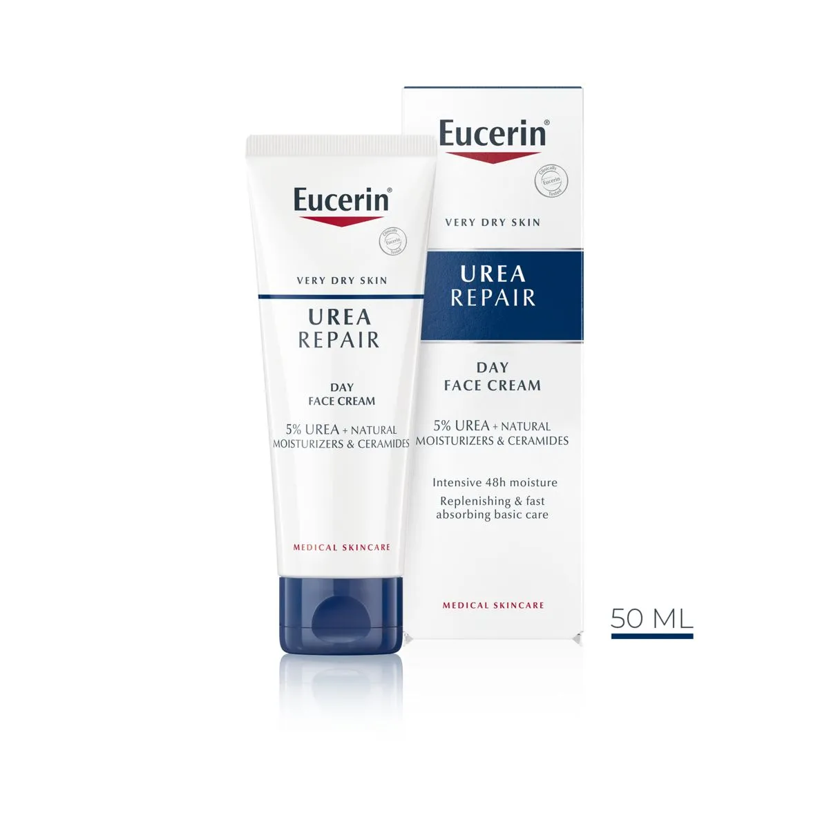 EUCERIN UREAREPAIR NÄOKREEM KUIVALE NAHALE 5% UREA 50ML - Product Image