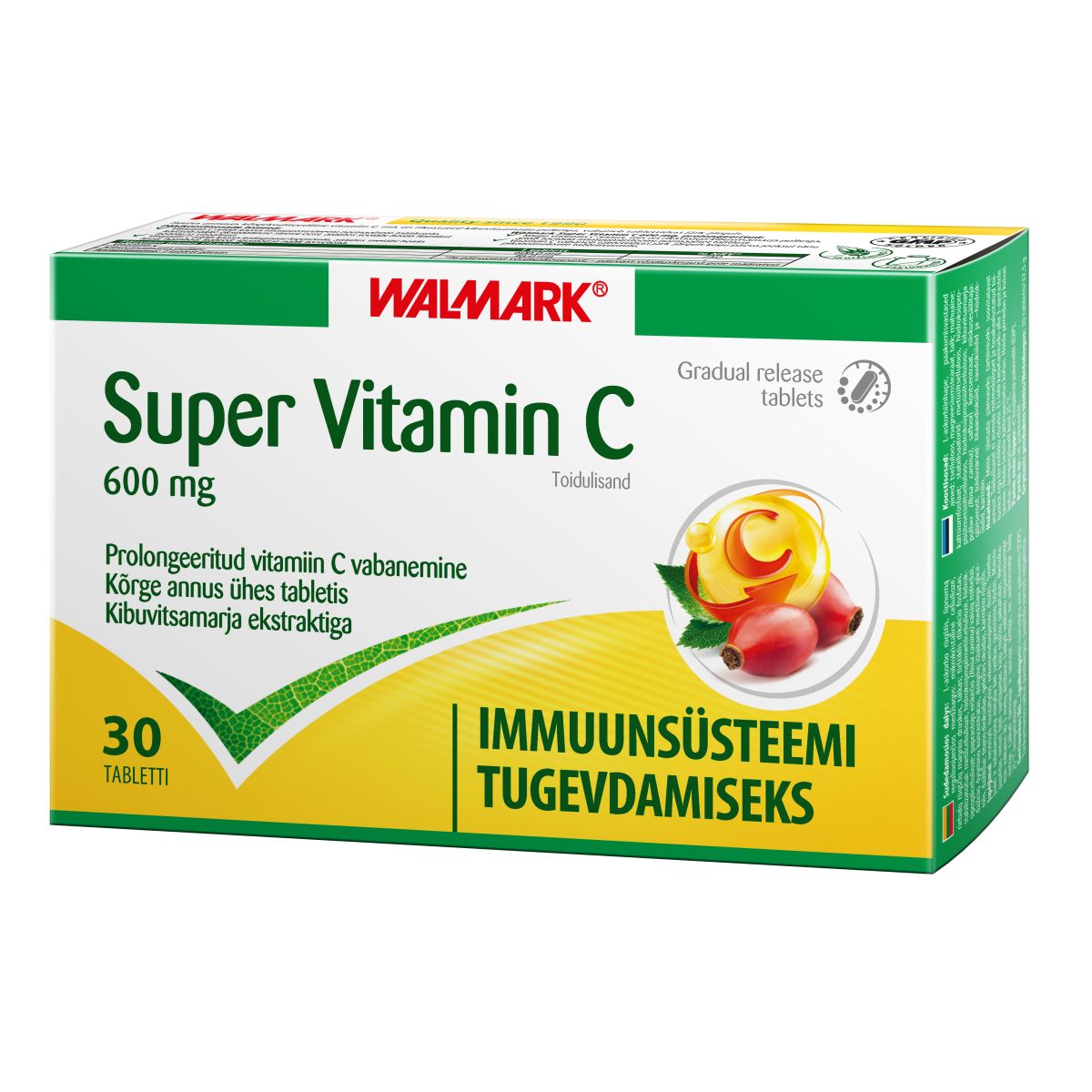 WALMARK SUPER VITAMIN C 600MG PROLONG N30 - Product Image