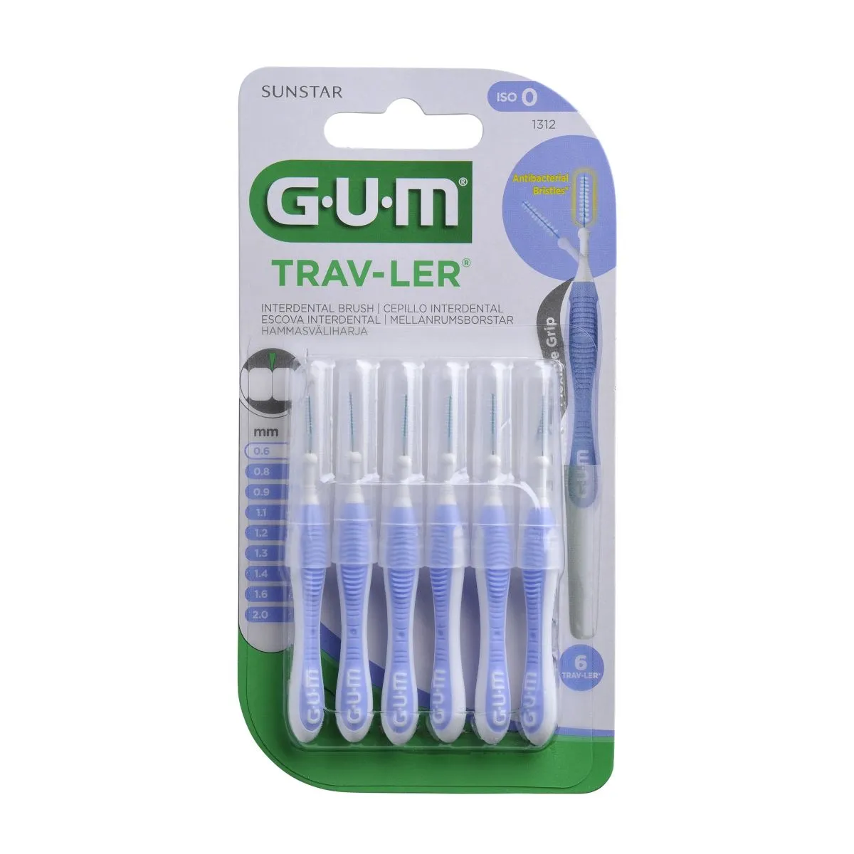 GUM TRAV-LER ИНТЕРДЕНТАЛЬНАЯ ЩЕТОЧКА 0,6MM N6/1312/ - Product Image