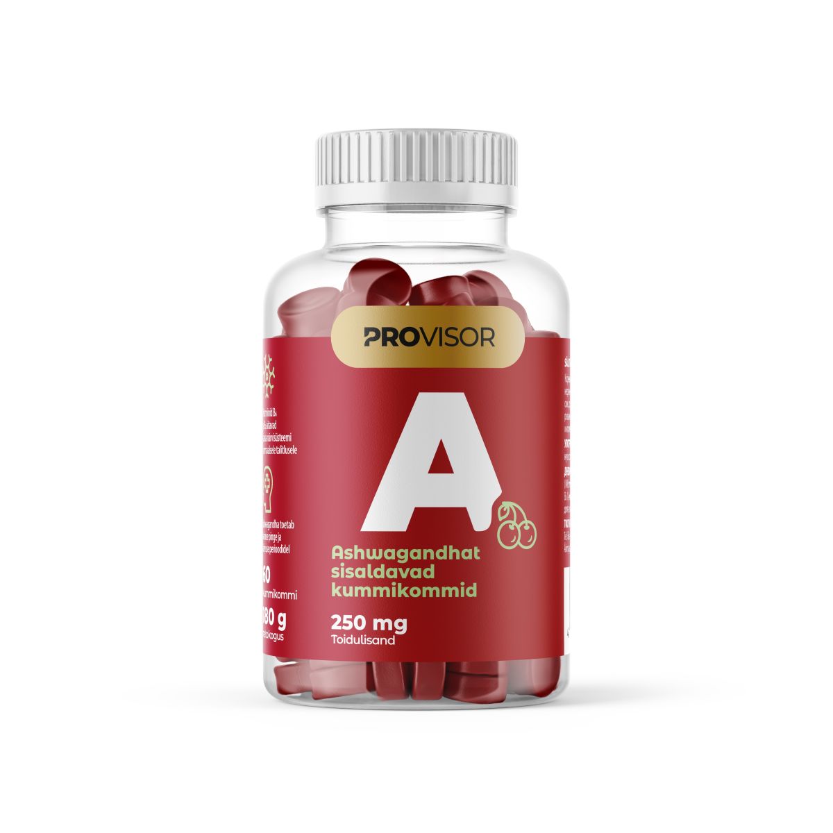 PROVISOR ASHWAGANDHA KUMMIKOMMID 250MG N60 - Product Image