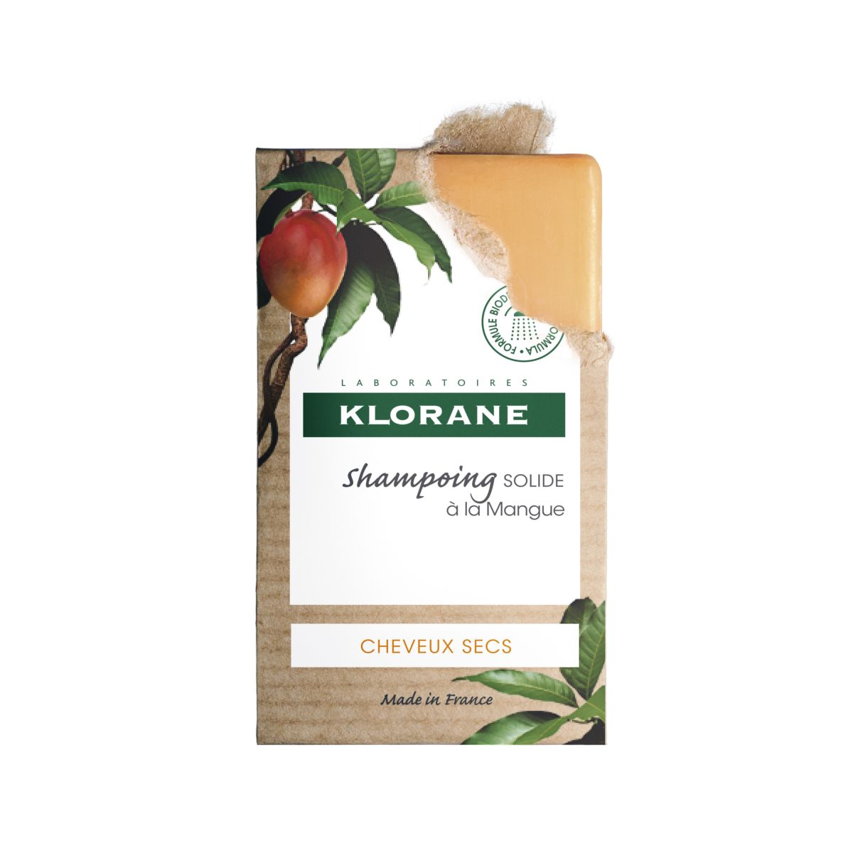 KLORANE TAHKE SHAMPOON KUIVADELE JUUSTELE MANGO 80GR - Product Image