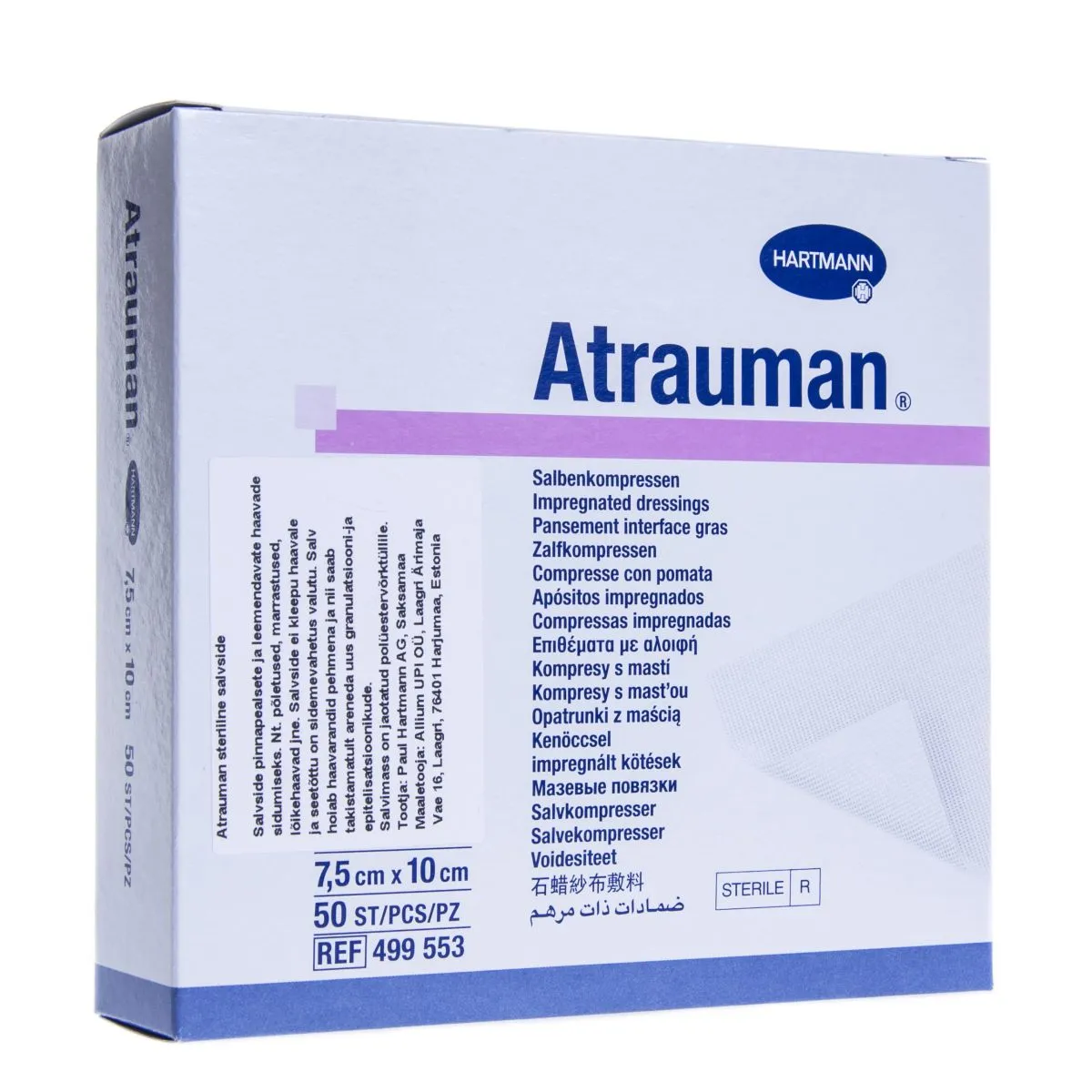 ATRAUMAN SALVSIDE STER 7,5X10CM N50 /499553/ - Product Image