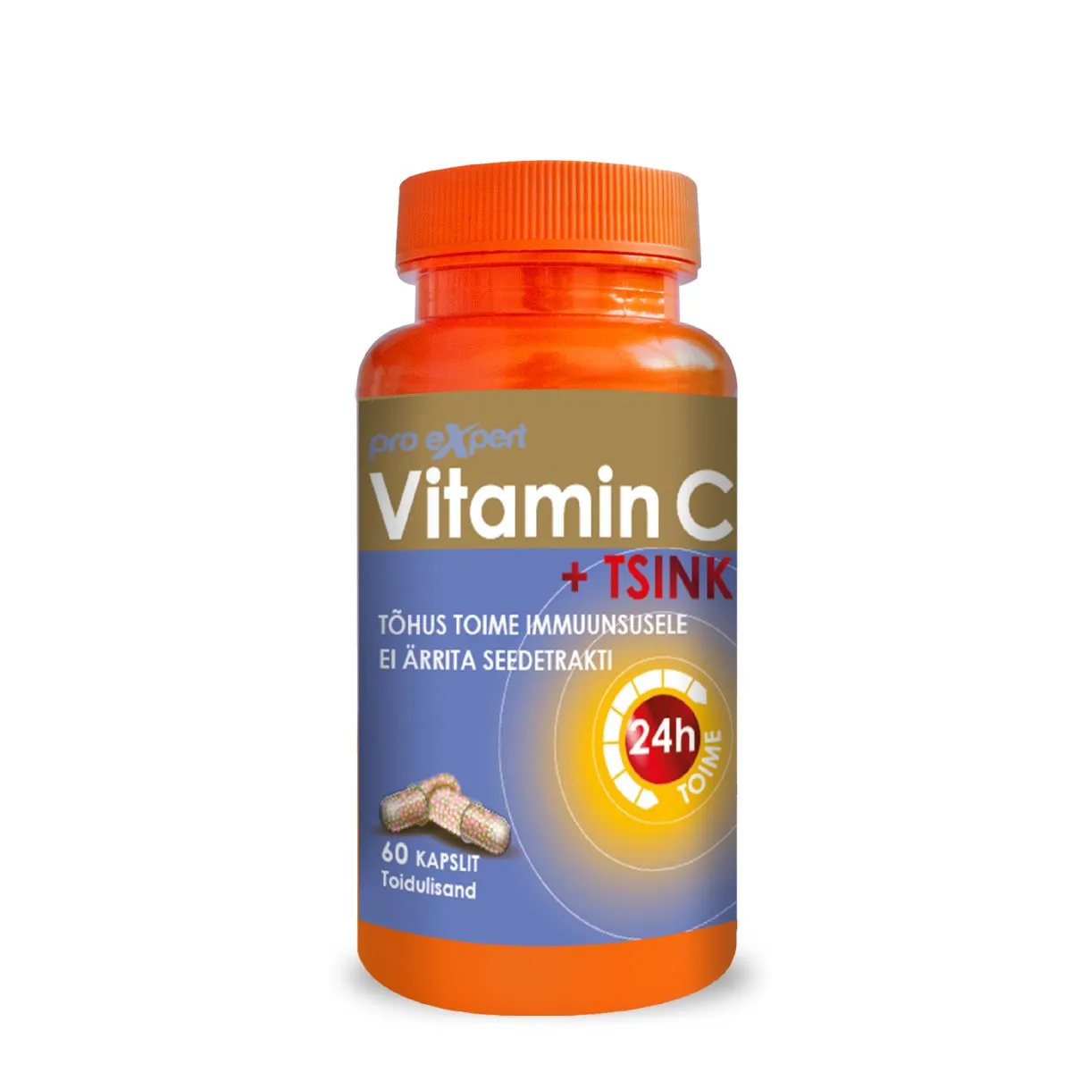 VITAMIN C PRO EXPERT+TSINK KAPSLID N60 - Product Image