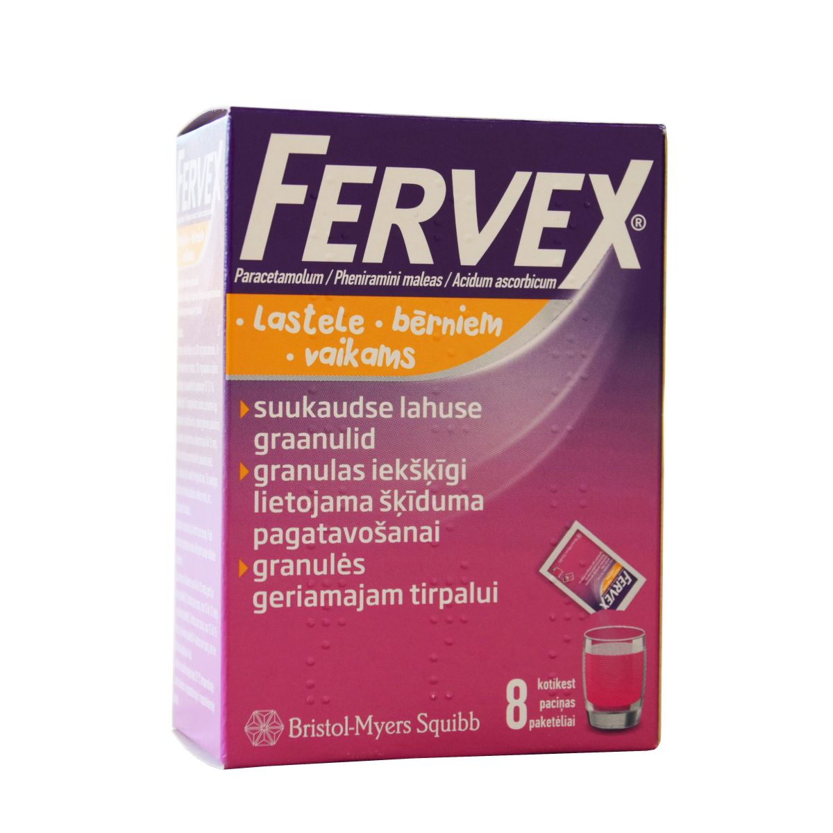 FERVEX 280+10+100MG N8 SUUKAUDSE LAHUSE GRAANULID - Product Image