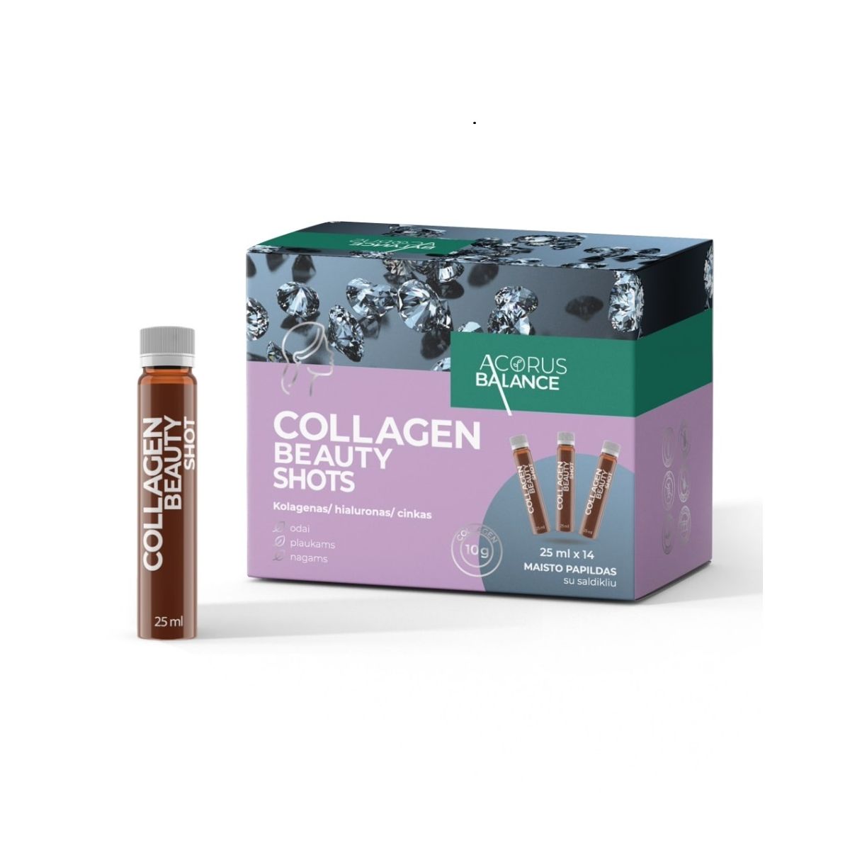 AC BALANCE COLLAGEN BEAUTY SHOTS 25ML N14 - Product Image