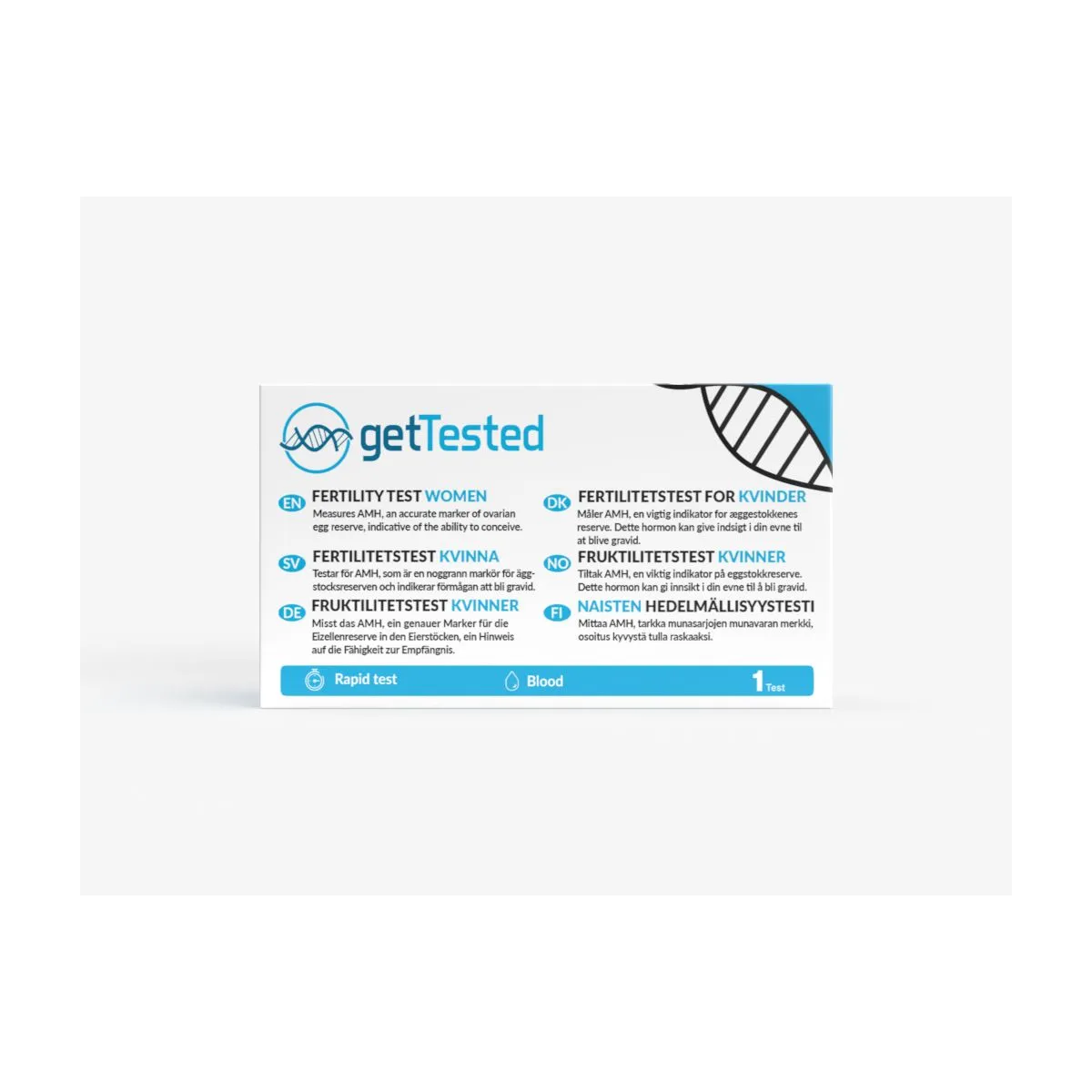 GETTESTED KIIRTEST NAISTE VILJAKUSE TESTIMISEKS (AMH) N1 - Product Image