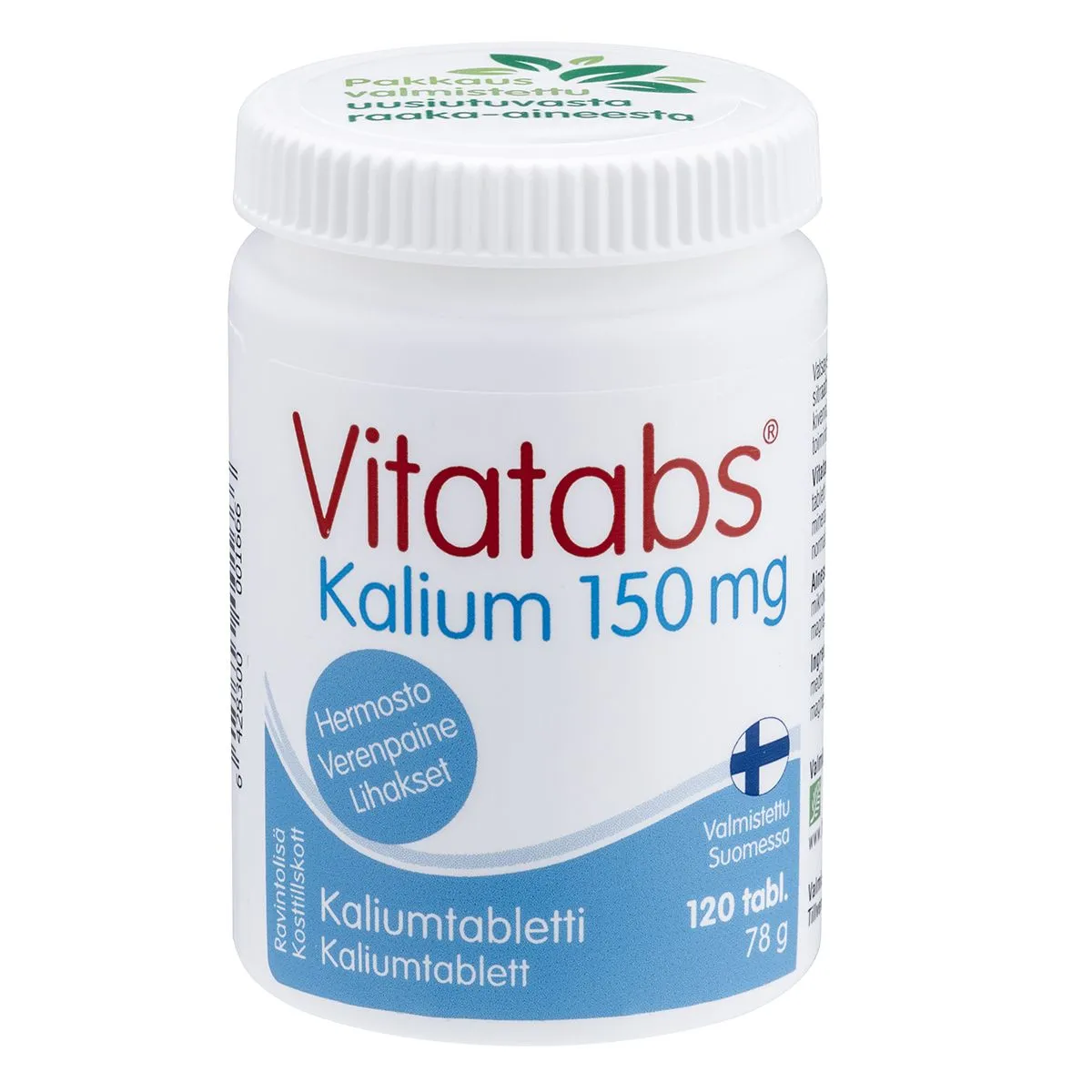 VITATABS KAALIUM TBL 150MG N120 - Product Image