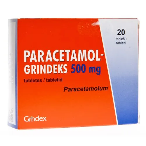 PARACETAMOL-GRINDEKS TBL 500MG N20