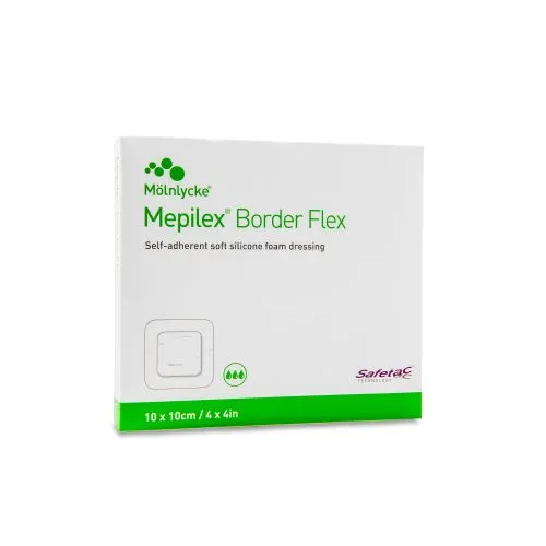 MEPILEX BORDER FLEX PLAASTER 10X10CM N5 STER