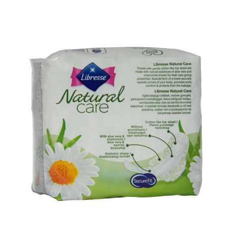 Гигиенические прокладки LIBRESSE Natural Care Ultra Normal 3мм, 10шт