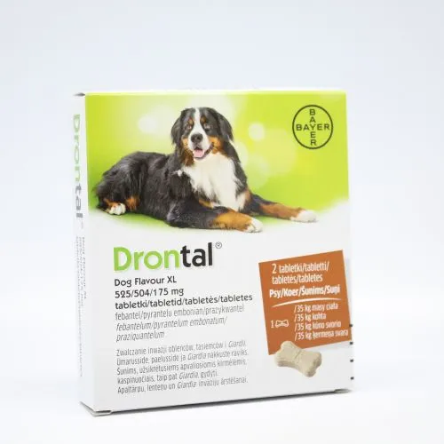 DRONTAL DOG FLAVOUR XL TBL 175MG+525MG+504MG N2