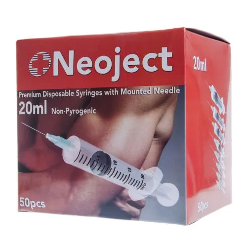 SÜSTAL NÕELAGA NEOJECT 20ML 3 OSALINE (22G) N50 /SLIP TIP/