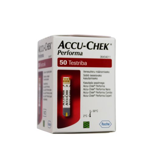 ACCU-CHEK PERFORMA VERESUHKRU TESTRIBAD N50