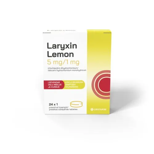 LARYXIN LEMON LOSENG 5MG+1MG N24