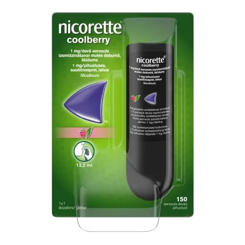 NICORETTE COOLBERRY SUUÕÕNESPREI 1MG 150 PIHUSTUST N1