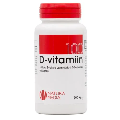 D-VITAMIIN ÕLIKAPSLID 100MCG N200