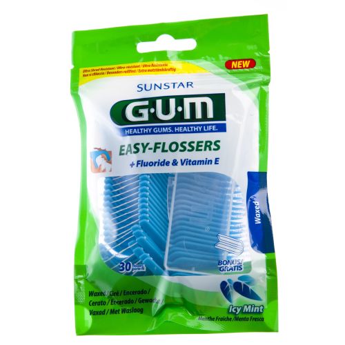 GUM EASY FLOSSERS ЗУБНАЯ НИТЬ-ЗУБОЧИСТКА N30