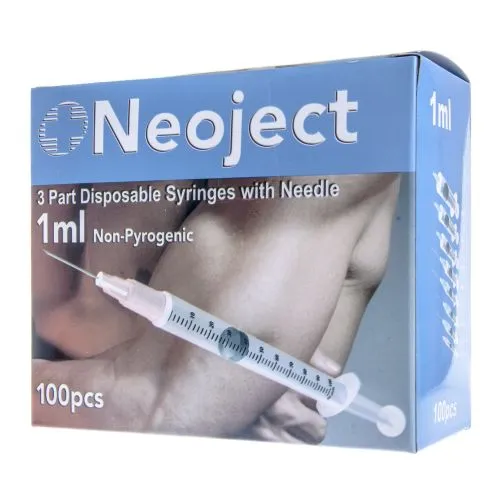 SÜSTAL NÕELAGA NEOJECT 1ML 3 OSALINE (27G) N100  /SLIP TIP/