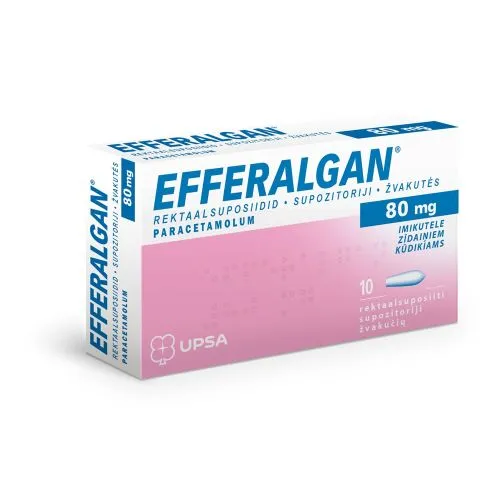 EFFERALGAN REKTAALSUPOSIIT 80MG N10