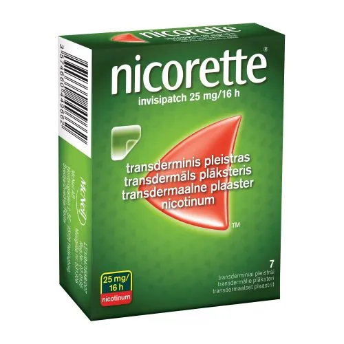 NICORETTE INVISIPATCH TDP 25MG/16H N7