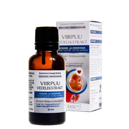 VIIRPUU VEDELEKSTRAKT (CRATAEGI EXTR. FLUIDUM) 25ML (PAIRA)