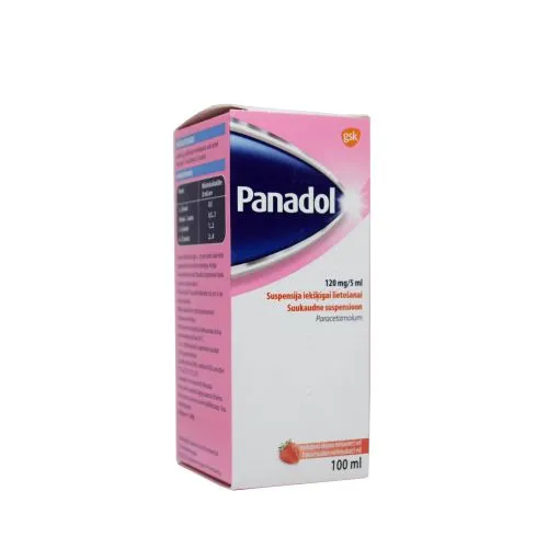 PANADOL SUUKAUDNE SUSP 120MG/5ML 100ML