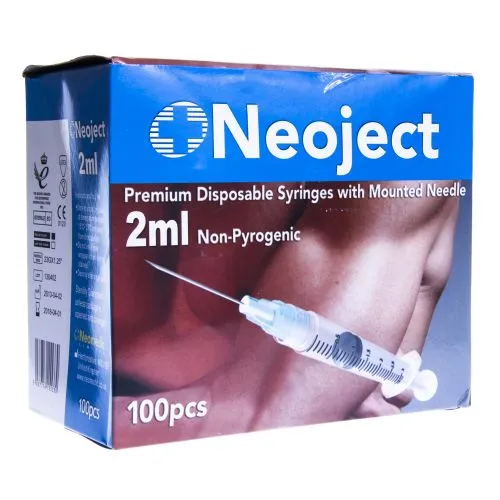 SÜSTAL NÕELAGA NEOJECT 2ML 3 OSALINE (23G) N100 /SLIP TIP/