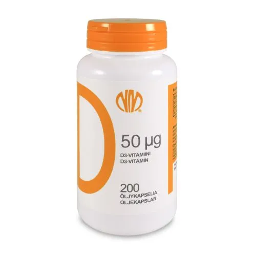 D-VITAMIIN ÕLIKAPSLID 50MCG N200