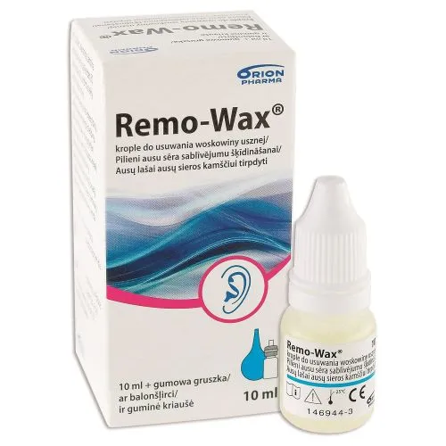 REMO-WAX KÕRVAPUHASTUSTILGAD 10ML + KÕRVAPUMP