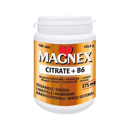 MAGNEX CITRATE + B6 TBL N100