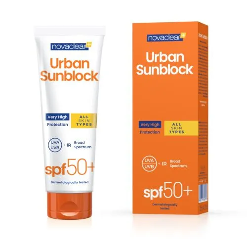 NOVACLEAR PÄIKESEKAITSE URBAN SPF50+, KÕIKIDELE NAHATÜÜPIDELE 125ML