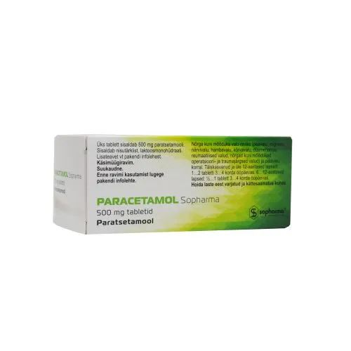 PARACETAMOL SOPHARMA TBL 500MG N100