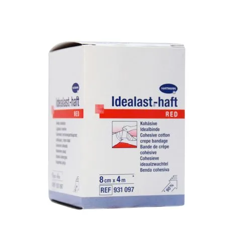 ELASTIKSIDE IDEALAST- HAFT RED (PUNANE) 8CMX4M /931097/