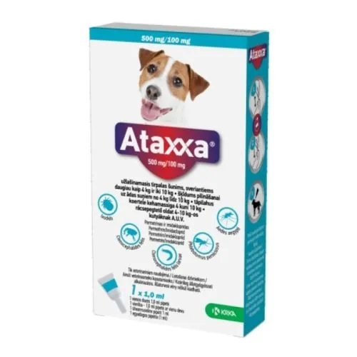 ATAXXA TÄPILAHUS 500MG+100MG/1,0ML N1 (4-10KG)