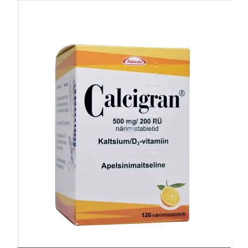 CALCIGRAN NÄRIMISTBL 500MG+200RÜ N120