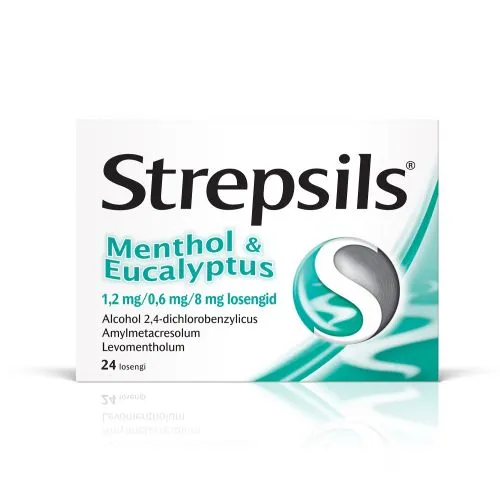 STREPSILS MENTHOL&EUCALYPTUS 0,6MG+1,2MG+8MG N24 LOSENG